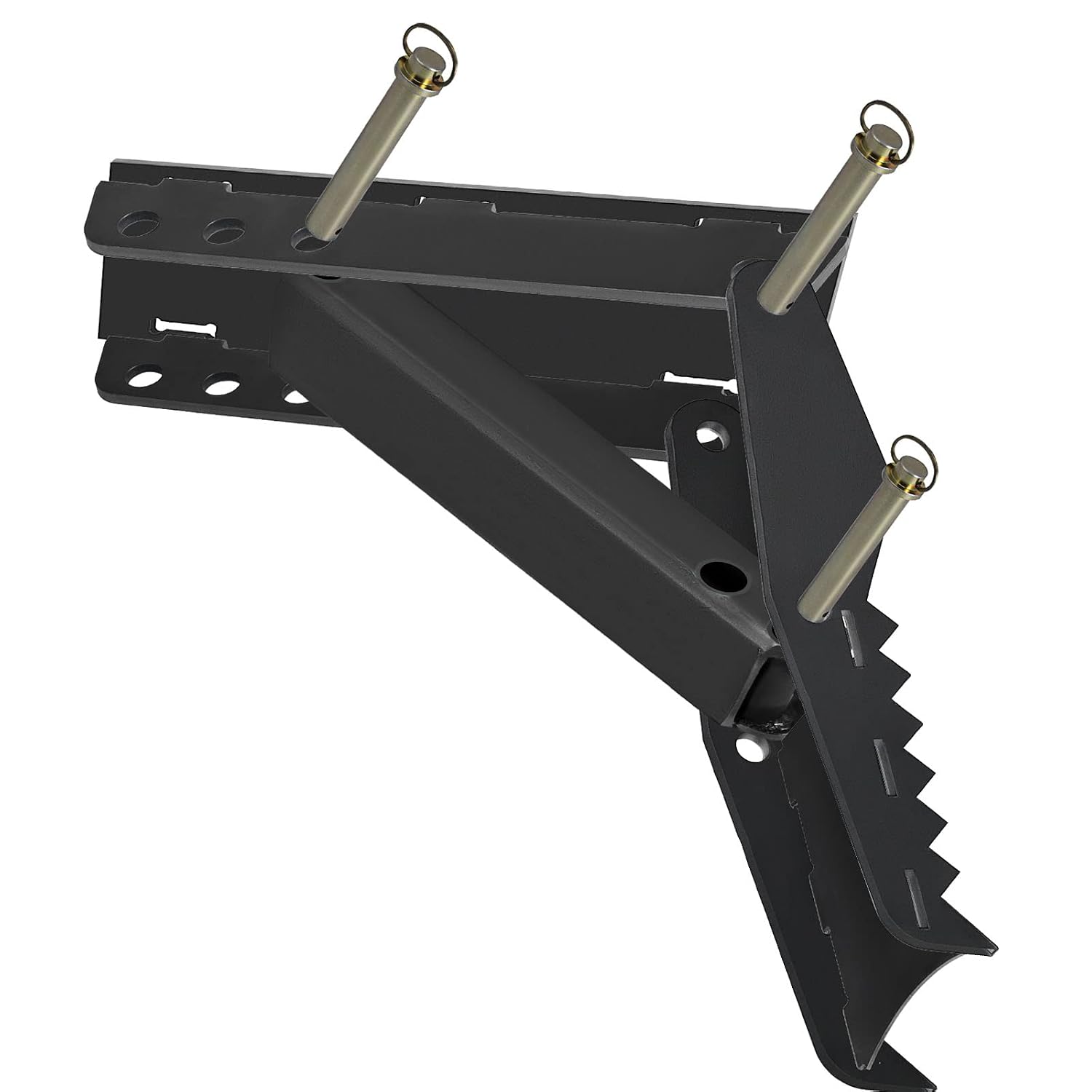 24 inch Excavator Hydraulic Thumb Backhoe Excavator Thumb Attachments Weld 1/2 Inch Teeth Thick Steel Plate Assembly CNC Plasma Cut Bolt-On Design