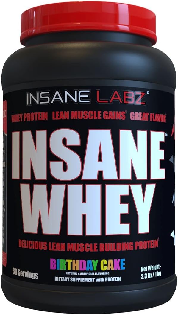 Insane Labz Insane Whey,100% Muscle Building Whey Protein, Post Workout, BCAA Amino Profile, Mass Gainer, Meal Replacement, 60 Srvgs, (Chocolate)