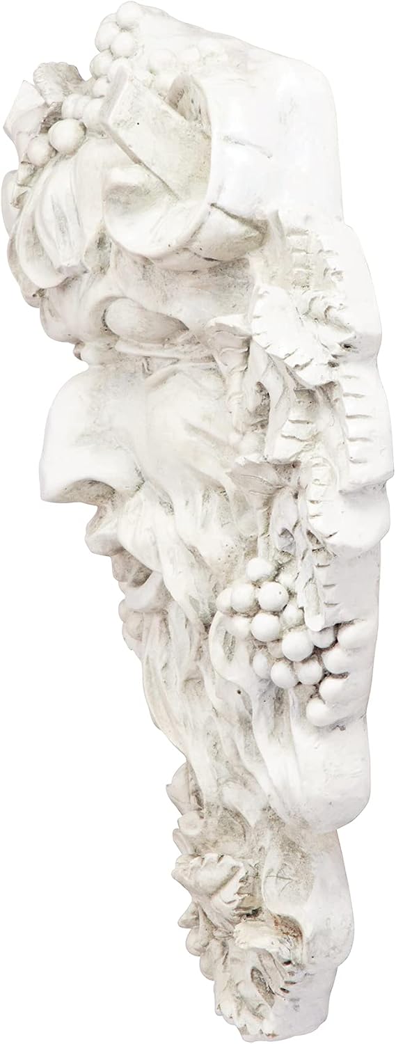 Design Toscano Bacchus, Grape Harvest Wine Greek Greenman Face Wall Sculpture, Medium, 12 inches tall, Cast Stone Resin, Antique Stone Finish