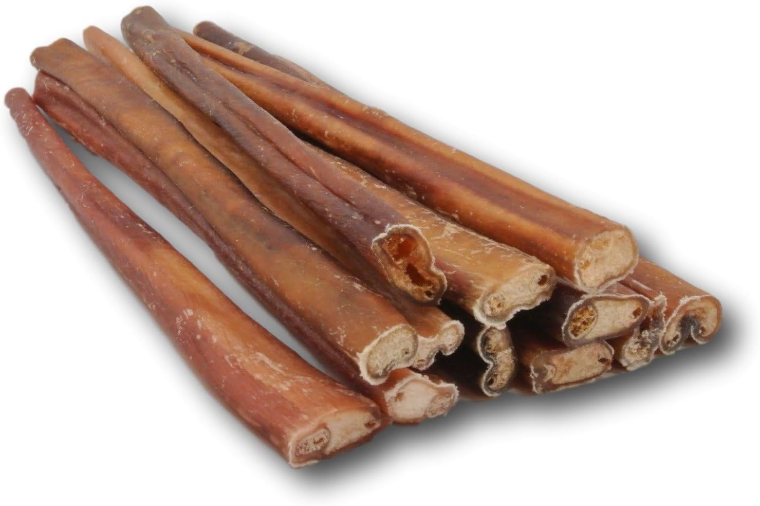 Top Dog Chews - 12 Inch Standard 12 Pack Bully Sticks, Long Lasting, 100% Natural Beef, Free Range Grass Fed, High Protein