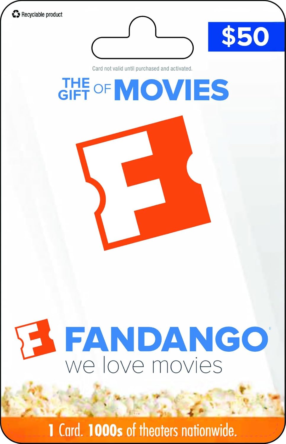 Fandango Physical Gift Card