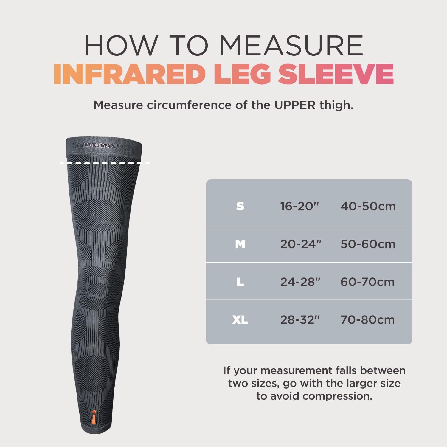 Incrediwear Leg Sleeve 2pk – Full Length Long Leg Sleeve for Leg Pain Relief & Muscle Recovery, Helps Reduce Swelling & Inflammation, Promotes Circulation, Leg Sleeves for Men & Women (Black, Medium)