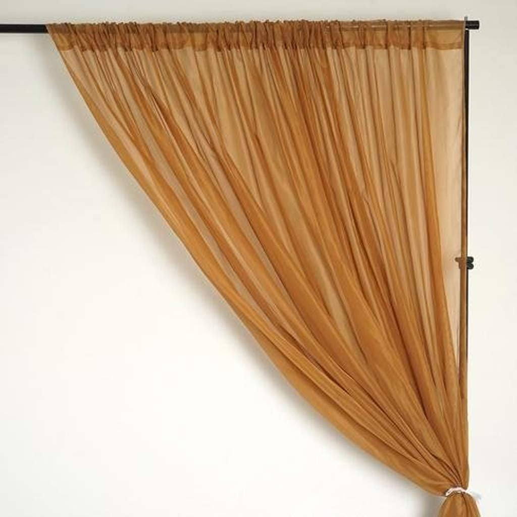 AK TRADING CO. 120" Wide (10Ft Wide) Sheer Voile Drape Panels for Backdrop, Wedding Events, Ceiling Drapes, Event Masking, & Decor - Select from 6ft to 50ft Length. (10 feet x 20 feet, Red)