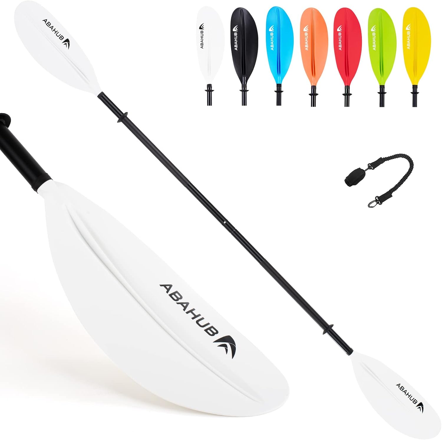 Abahub Kayak Paddle with Free Leash 220-240cm Kayaking Oars