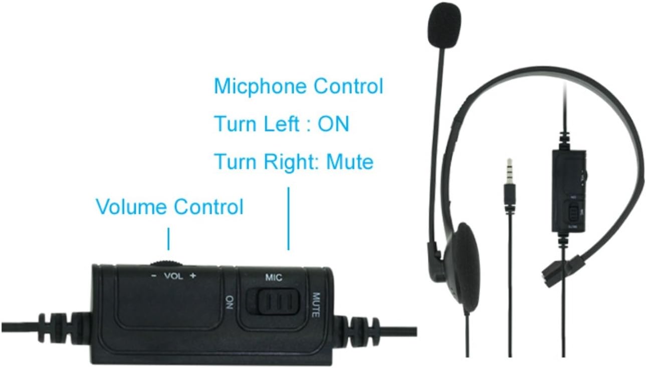 GDreamer PS4 Headset with Volume Control & Retractable Cable for Playstation 4 Gaming Consoles
