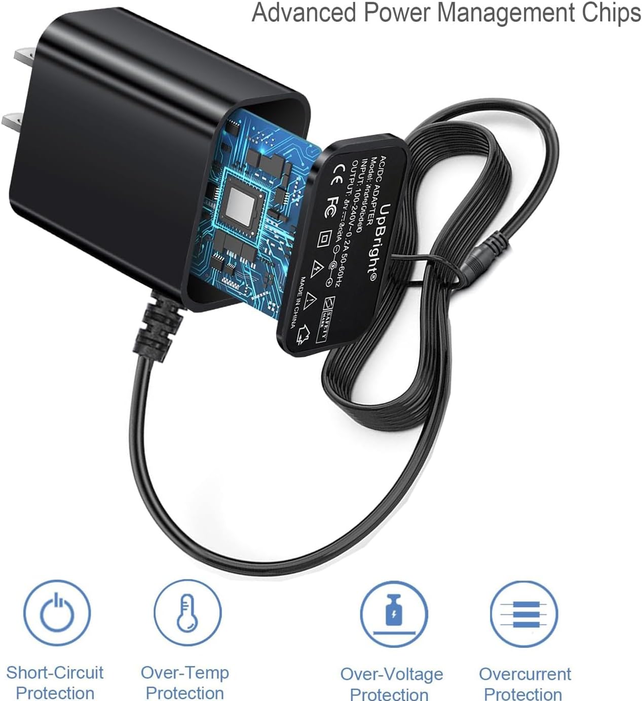 UpBright 9V AC/DC Adapter Compatible with Hyper Tough 7046 HT HT7046 FSI 60-625 2500-Lumen Li-Ion LED Lithium-Ion Rechargeable Battery Work Light