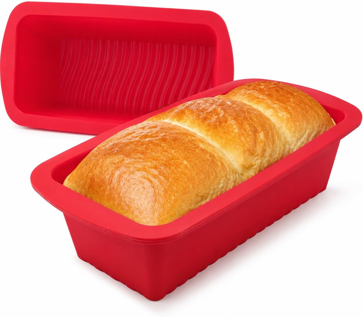 Mrs. Anderson's Baking Silicone Loaf Bread Pan, Non-Stick European-Grade Silicone