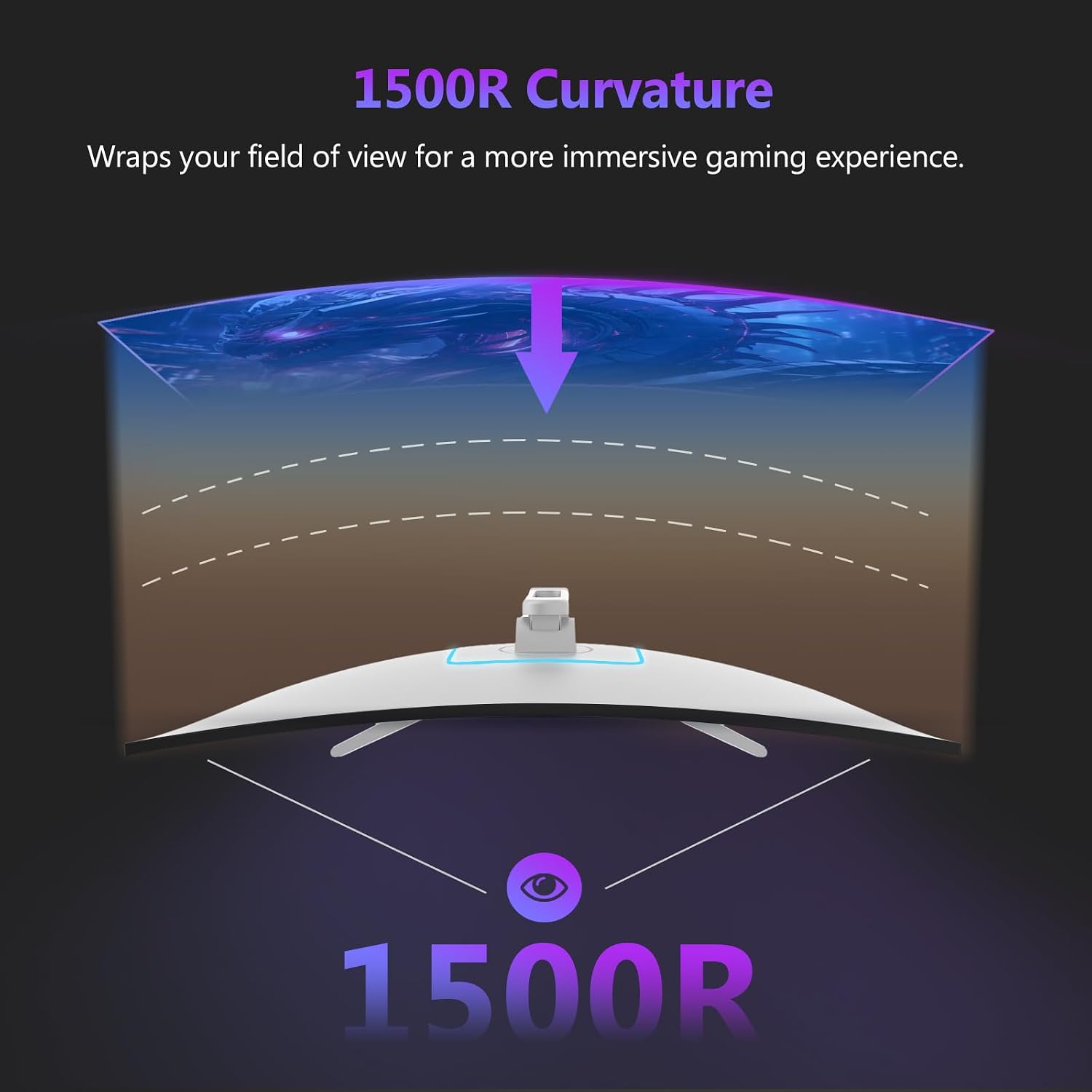 Z-Edge 34 inch WQHD 1440P Curved Gaming Monitor, 240Hz Computer Monitor | AG34P 1500R Frameless 21:9 Curved Screen, Height Adjustable, Office & Gaming, 1ms, Dual DP & HDMI, Metal Stand