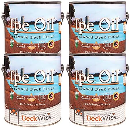 Ipe Oil Hardwood Deck Semi-Transparent 250 VOC Natural Finish (Pack of 2, 1-Gallon Each)