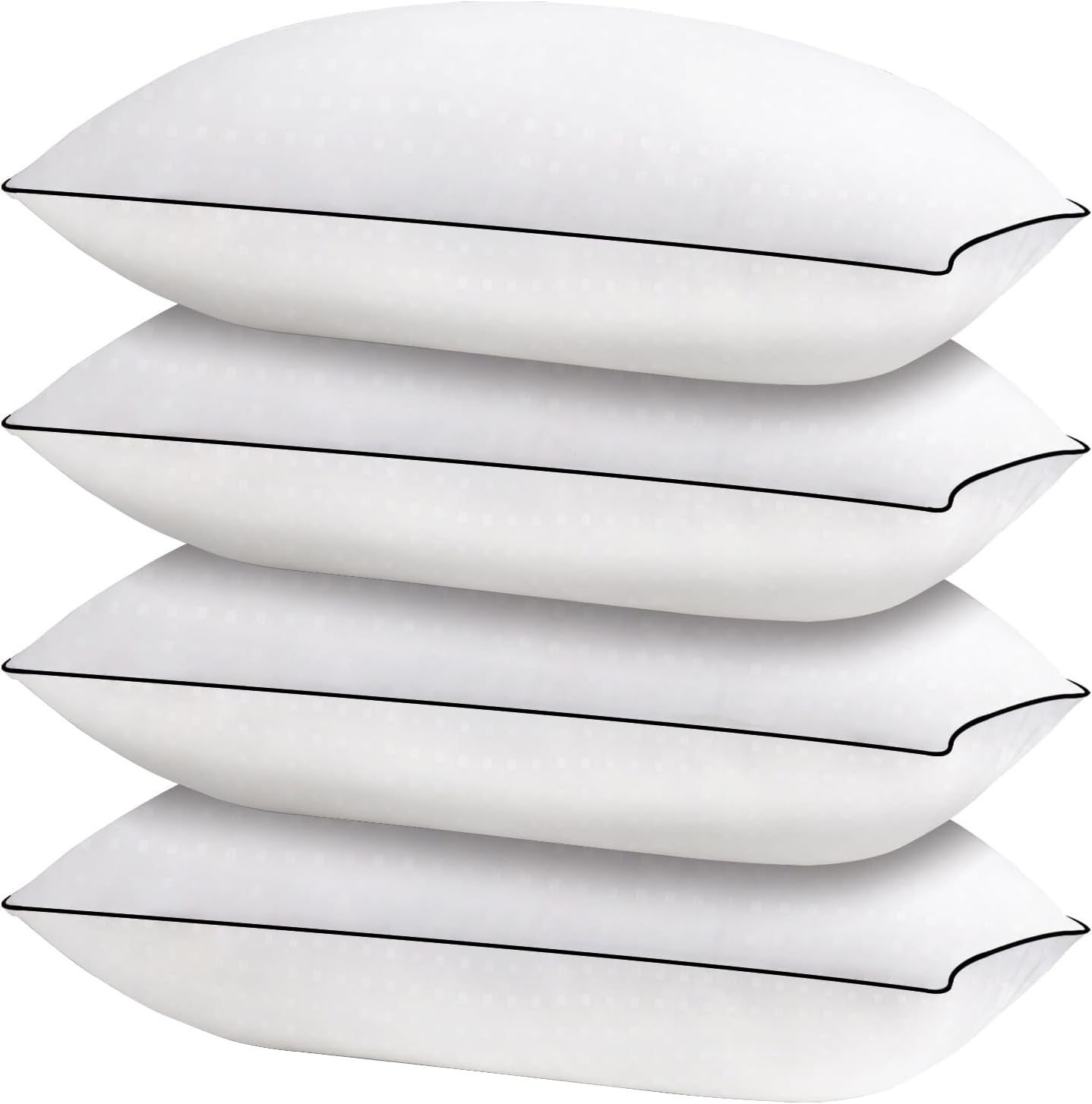 HIMOON Bed Pillows for Sleeping 2 Pack,Queen Size Cooling Pillows Set of 2,Top-end Microfiber Cover for Side Stomach Back Sleepers