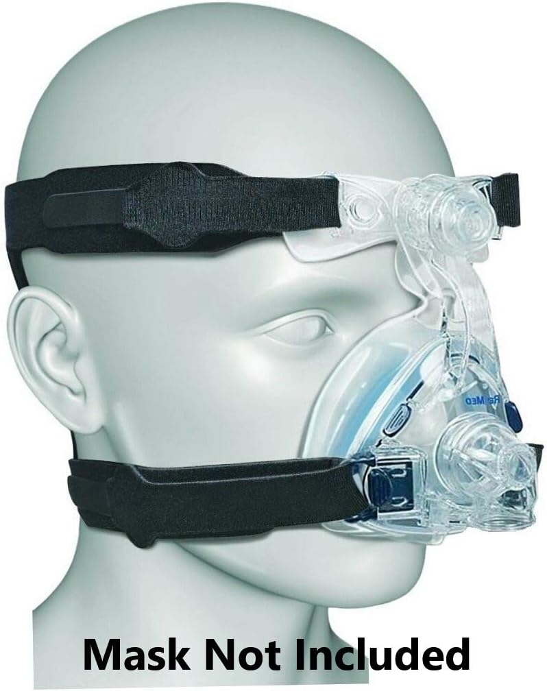 Universal CPAP Headgear Strap – Replacement for Philips Respironics Headgear & ResMed CPAP Supplies – CPAP Mask & Head Strap (Mask, Clips NOT Included)
