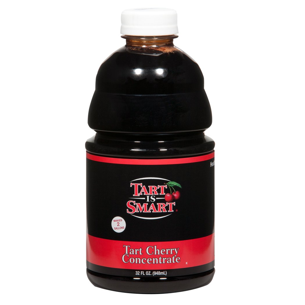 Tart is Smart Montmorency Tart Cherry Juice Concentrate, Cherry Juice Bottle Beverage, Rich in Antioxidants, Ideal for Muscle Recovery and Sleep Support, No-Added Sugar - 32 Ounce Bottle (Pack of 1)