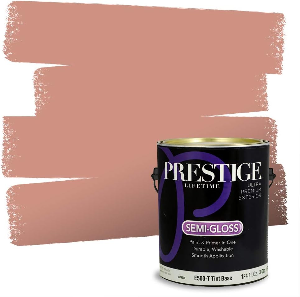 PRESTIGE Paints Exterior Paint and Primer In One, 1-Gallon, Satin, Comparable Match of Sherwin Williams* Grandeur Plum*