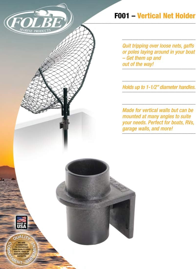 F001 - Vertical Mount Net & Gaff Holder
