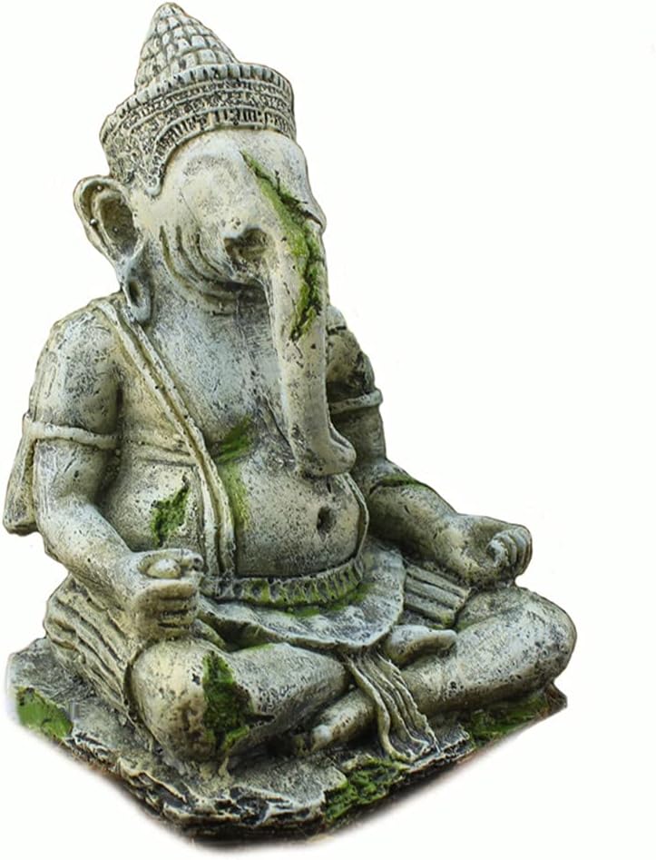 OMEM Ganesh Buddha Statue Fish Tank Decorations Aquarium Ornaments