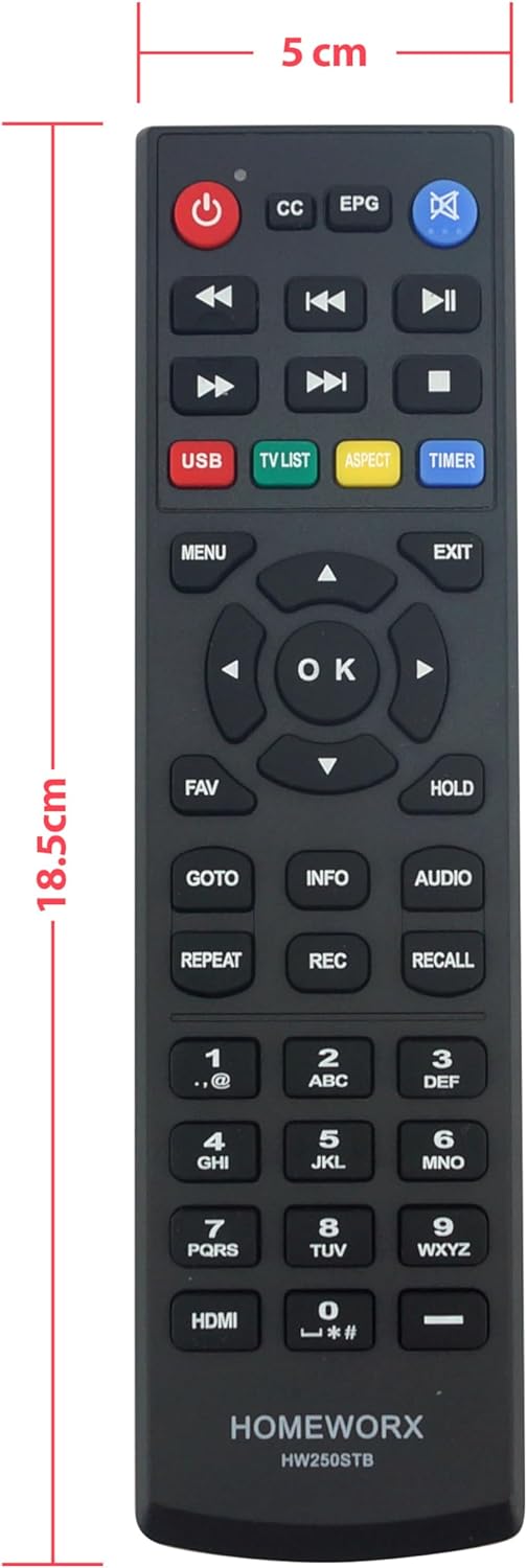 ATSC Digital Converter Box with TV Tuner, TV Recording, USB Multimedia Function, 1080P HDMI, Metal Case, Clear QAM, by Mediasonic HomeWorx (HW250STB)