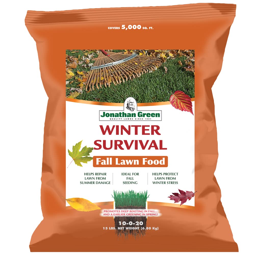 Jonathan Green (12414) Winter Survival Fall Lawn Food - 10-0-20 Fall Lawn Fertilizer (15,000 Sq. Ft.)