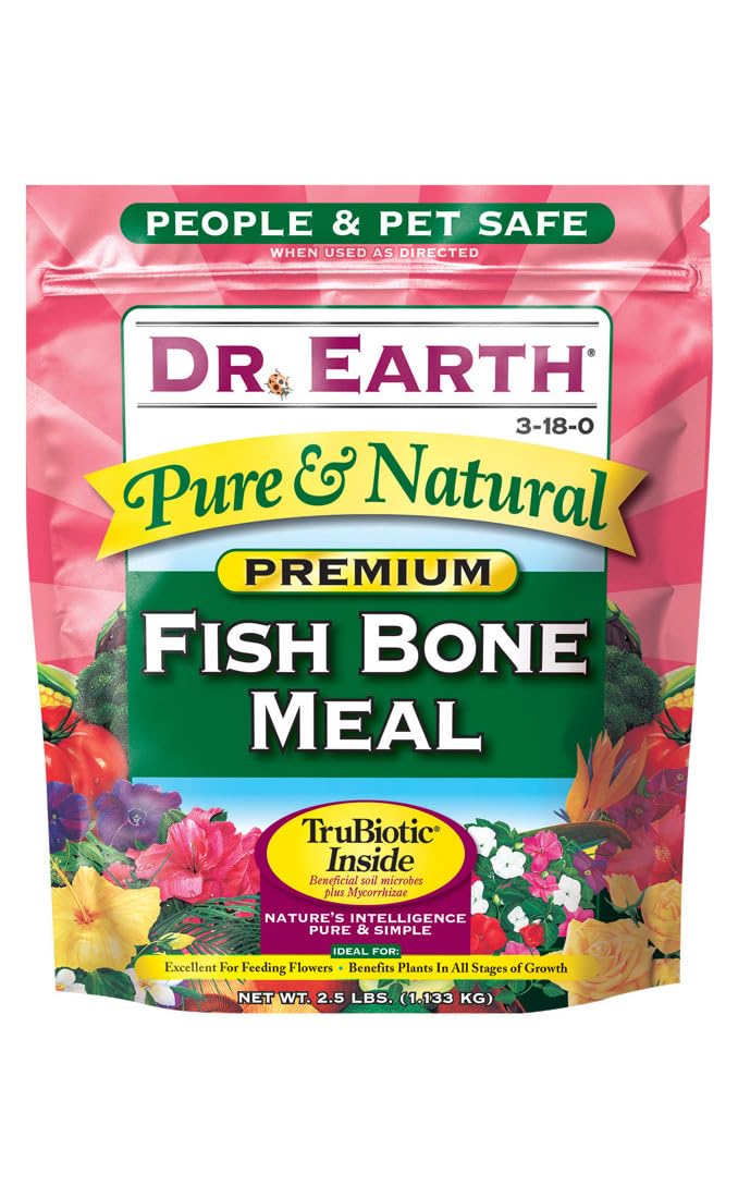 Dr Earth 722 2. 5 Lb Fish Bone Meal 3-18-0