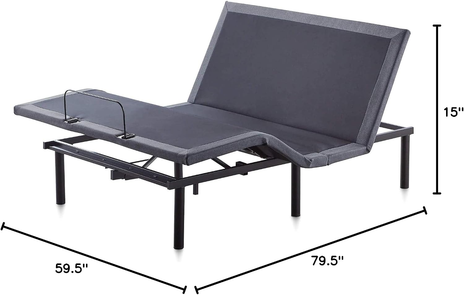 Lucid® L300 Adjustable Bed Frame – USB – Memory Position – Remote, Twin XL