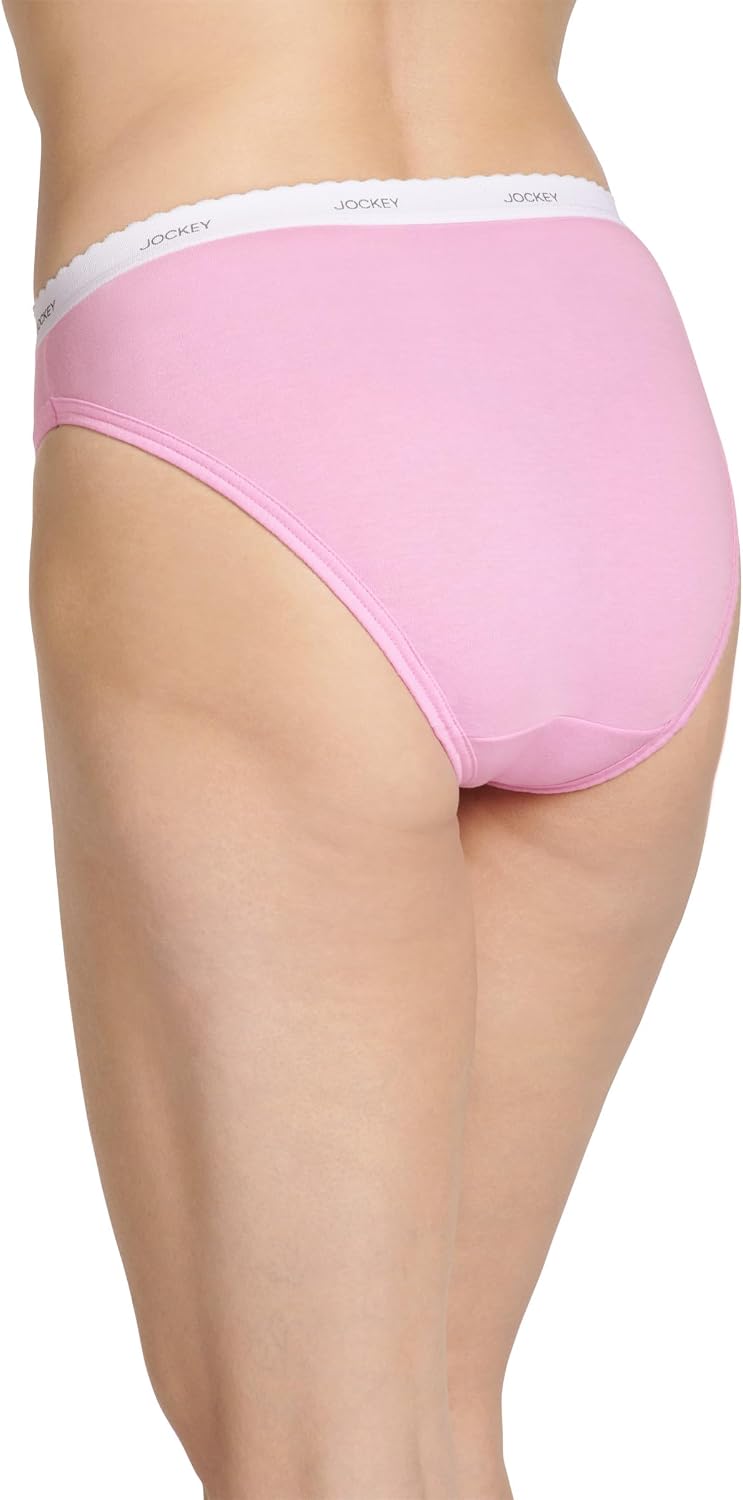 Jockey Women's Underwear 100% Cotton Classic French Cut - 3 Pack