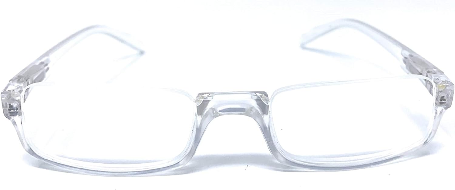 The Parker Rectangle Half Frame Reading Glasses, Unisex Semi Rimless Readers + 1.50 Tortoise