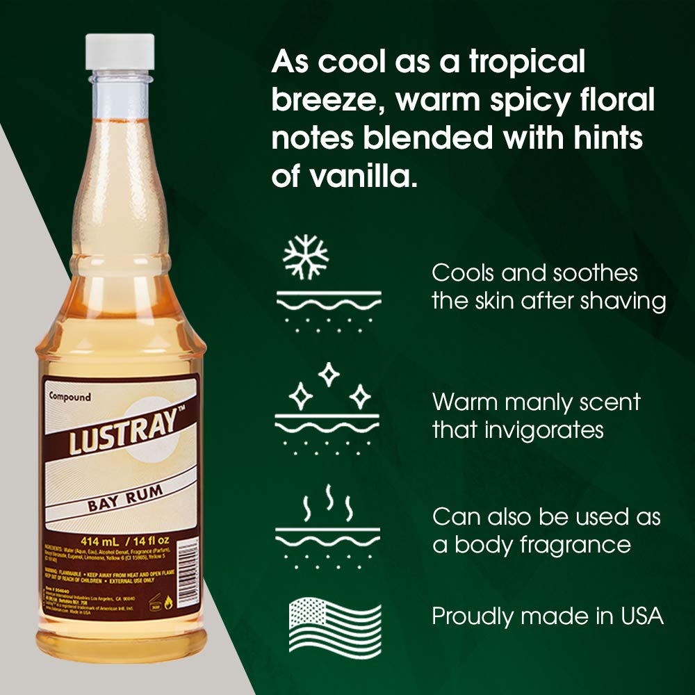 Clubman Lustray Blue Spice After Shave Lotion, 14 fl oz