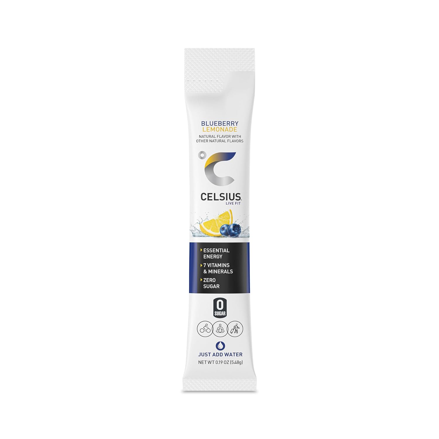 CELSIUS On-The-Go Powder Stick Packs, Zero Sugar (14 Sticks per Pack)