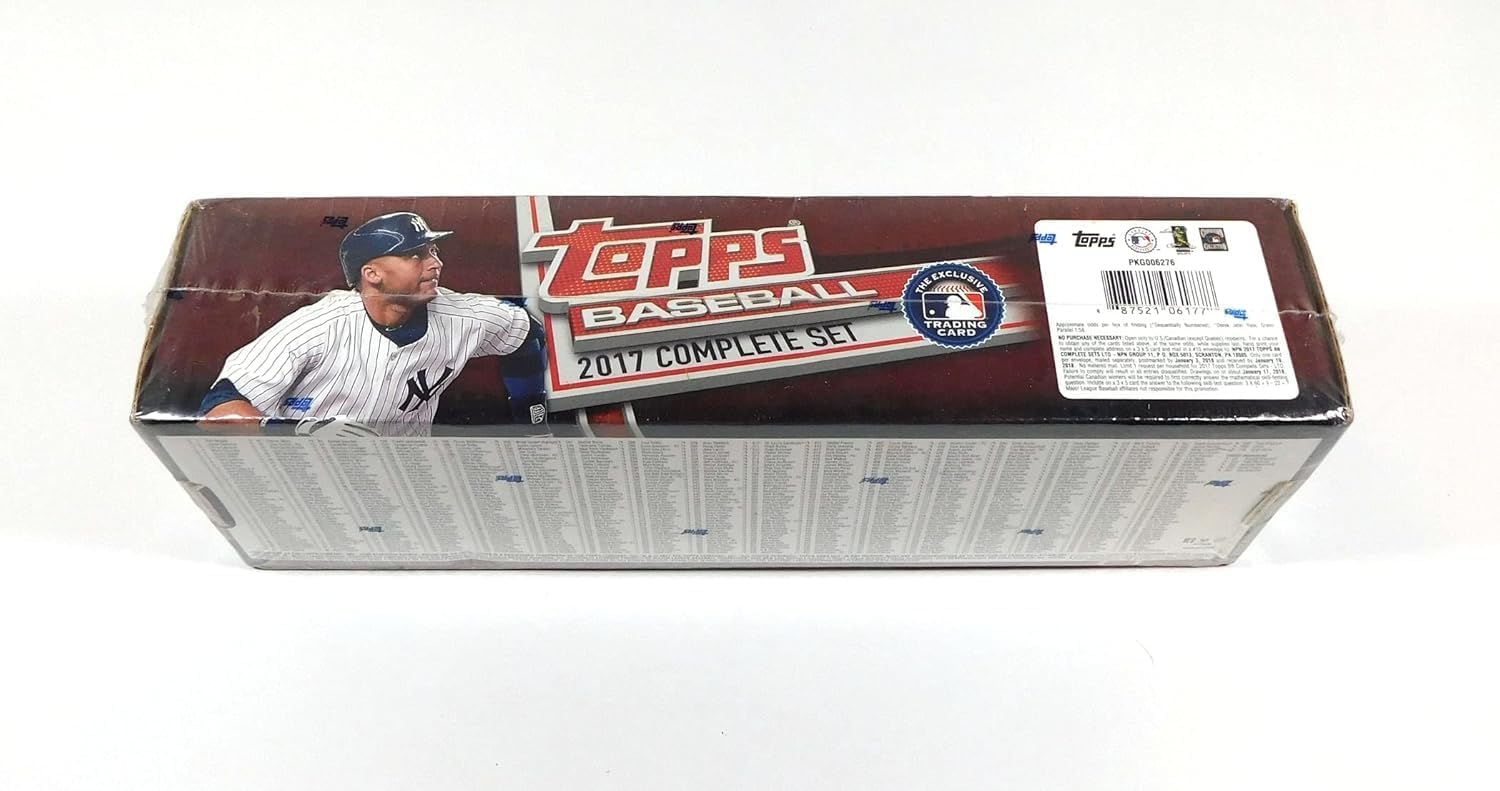 2017 Topps Baseball Card Factory Sealed Complete Set 700 Cards Plus Derek Jeter Relic Card