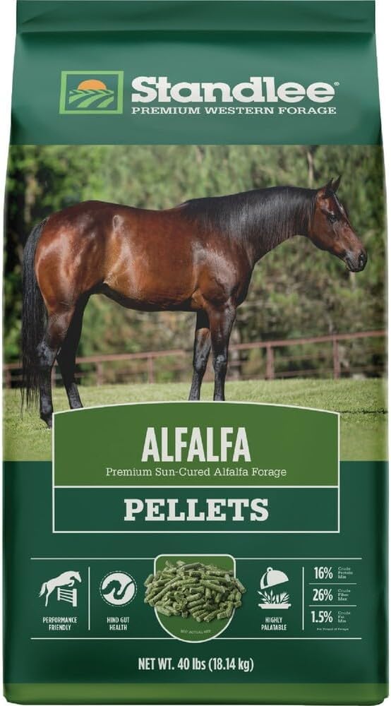 Standlee Premium Alfalfa Pellets for Horses, 40 lbs