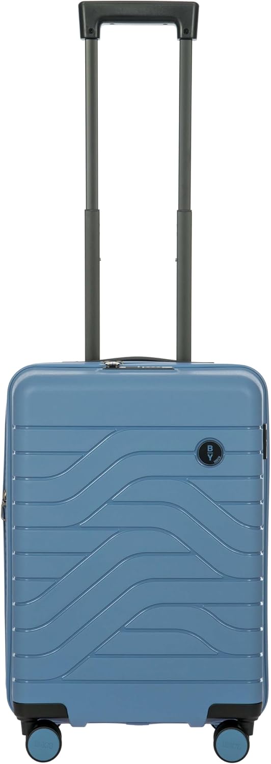 Bric's B|Y Ulisse Checked Luggage with Spinner Wheels – Expandable Lightweighted Hard Shell Suitcase, TSA Combination Lock - Removeable Wash Bag Included - 30 Inch, Mango