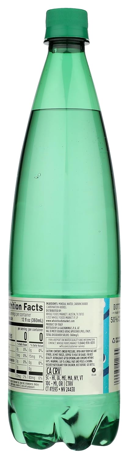 Whole Foods Market, Italian Sparkling Mineral Water, 33.8 Fl Oz
