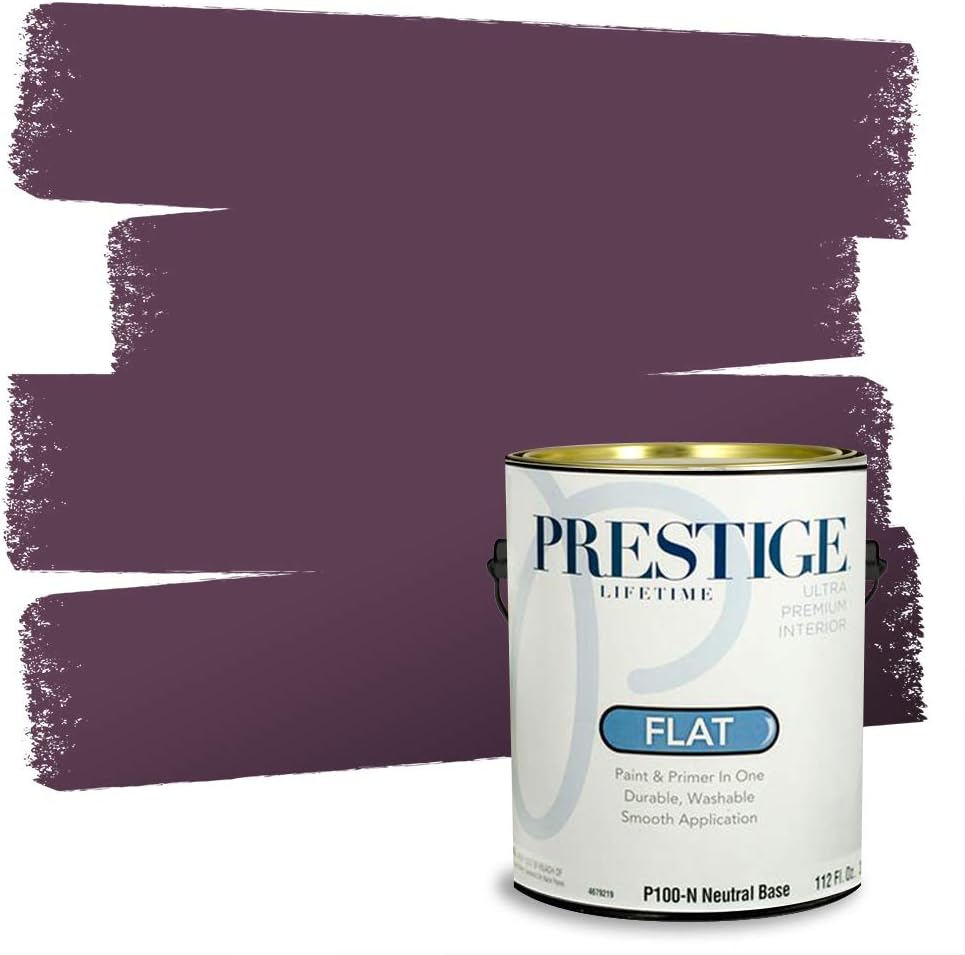 PRESTIGE Paints Exterior Paint and Primer In One, 1-Gallon, Satin, Comparable Match of Sherwin Williams* Ash Violet*