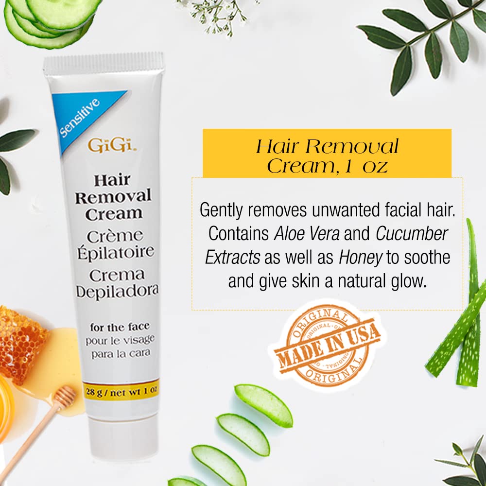 Gigi Hair Removal Cream, for the Face, and Calming Balm Set
