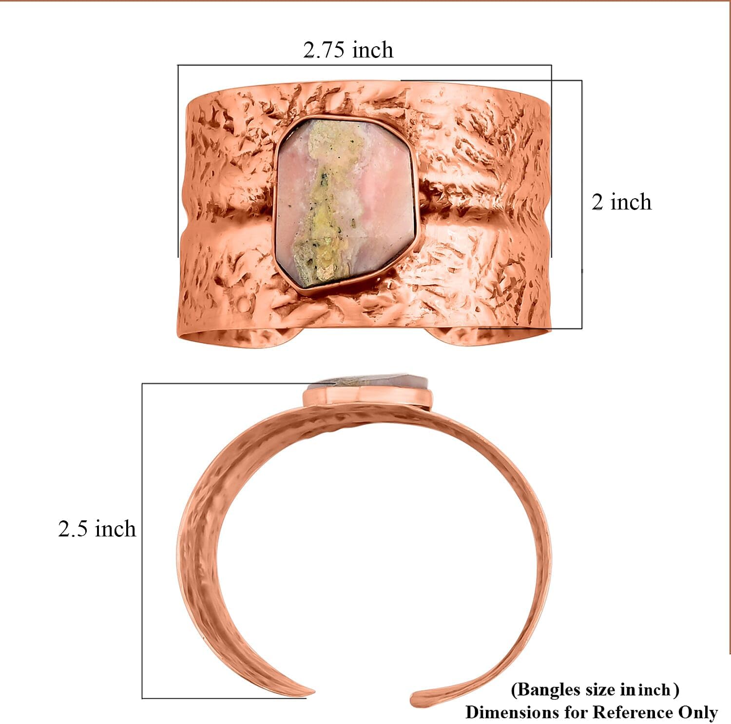 SHOP LC DELIVERING JOY Handmade Gemstone Cuff Bracelet