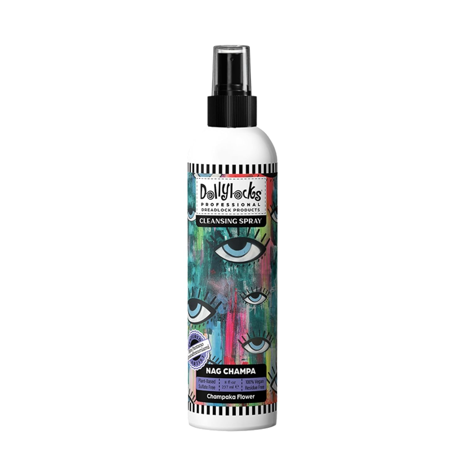 Dollylocks Cleansing Rinse-free Shampoo Spray | Removes Build-up + Moisturizes | Plant-Based Residue-free Vegan | Locs, Braids, Hair Extensions