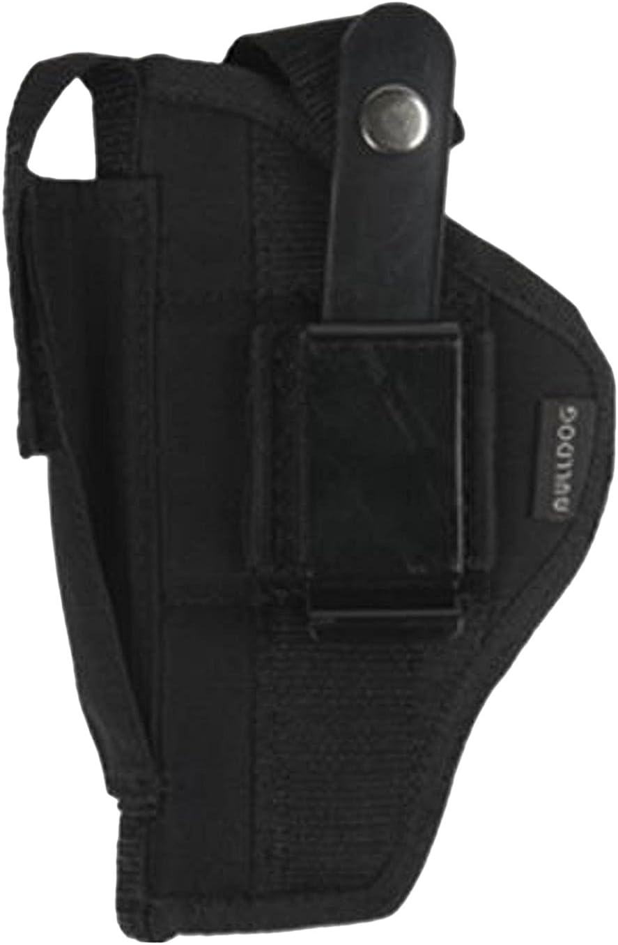Bulldog Cases Nylon Hip Holster|Sizes for Revolver and Semi-Auto| Fits Glock, S&W, Ruger, Springfield, Taurus |