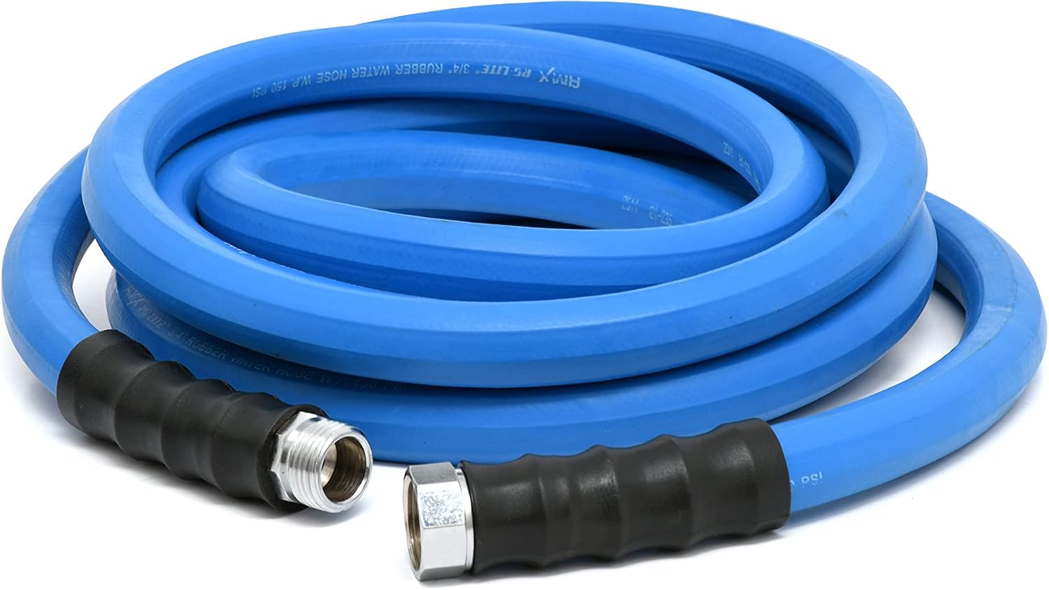 AG-LITE BSAL5825 5/8" x 25' Hot/Cold Water Rubber Garden Hose, 100% Rubber, Ultra-Light, Super Strong, 500 PSI, 50F to 190F Degrees, High Strength Polyester Braided