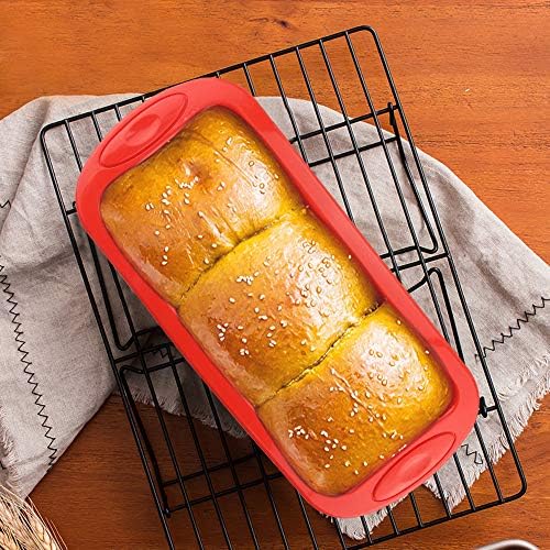 4 Pack Mini Loaf Pans,Nonstick Silicone Bread Loaf Pans
