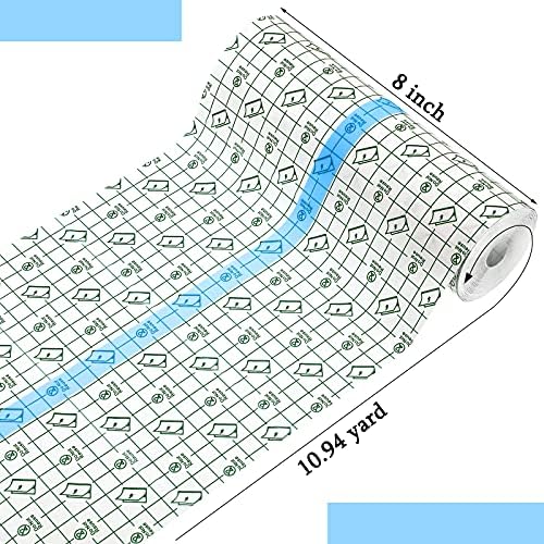 BBTO Transparent Waterproof Adhesive Dressing Bandage Tape, 6 x 197 Inch