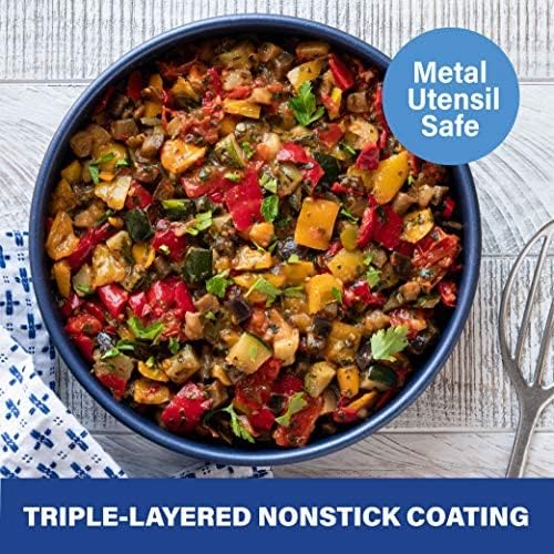 Granitestone Blue Nonstick 9.7in x 5.75in x 2.8in Loaf Pan, Oven Safe up to 500F, Dishwasher Safe