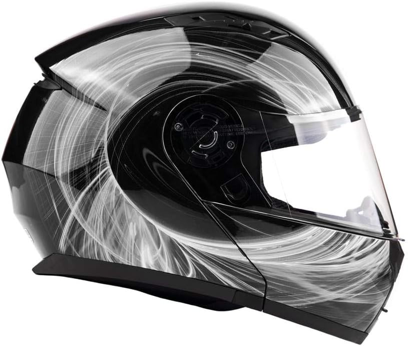 Adult Modular Motorcycle Helmet DOT w/Retractable Sunglass Full Face Flip-up Typhoon TH158