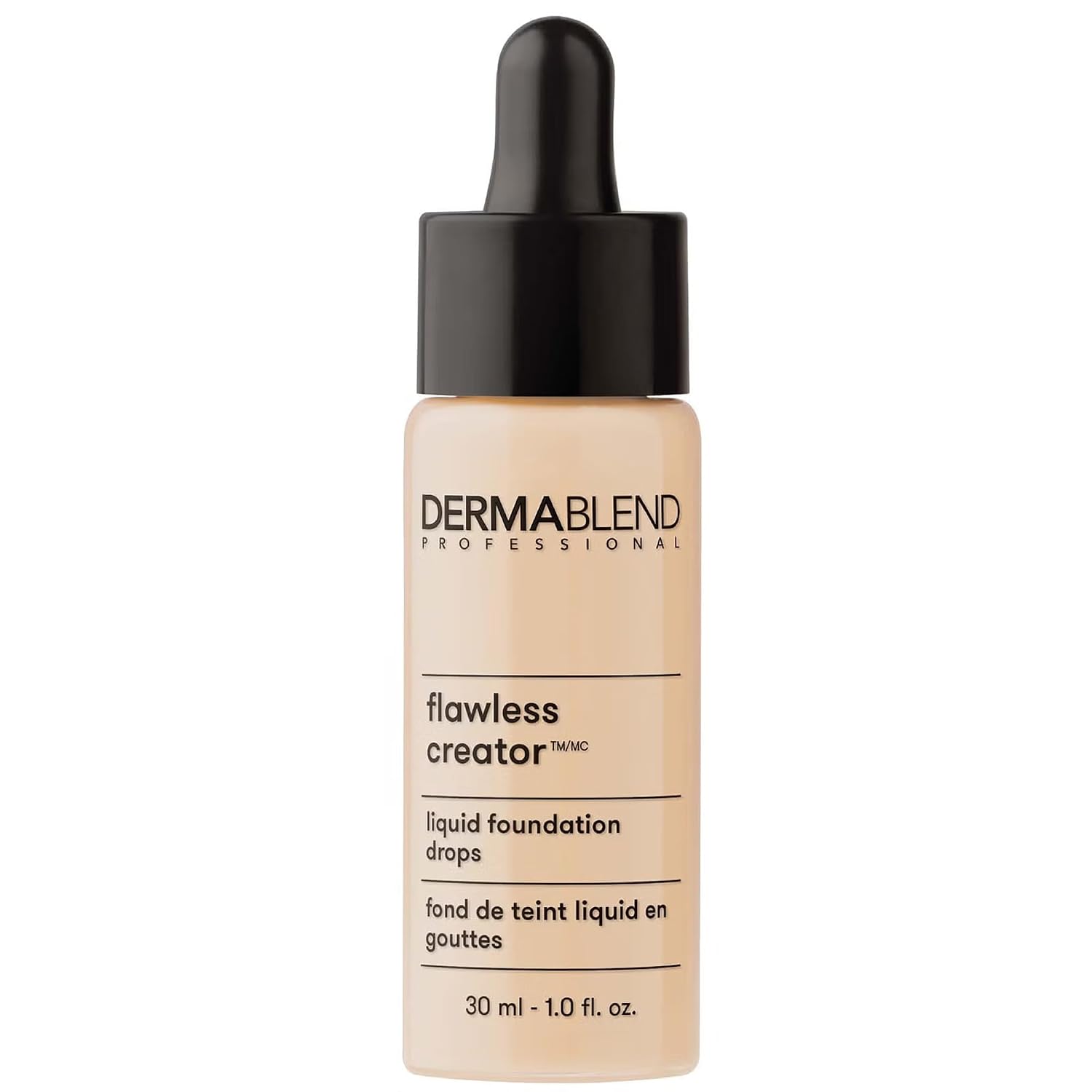 Dermablend Flawless Creator Multi-Use Liquid Foundation Makeup, Full Coverage Lightweight Buildable Foundation, Natural Finish, 1 Fl oz.