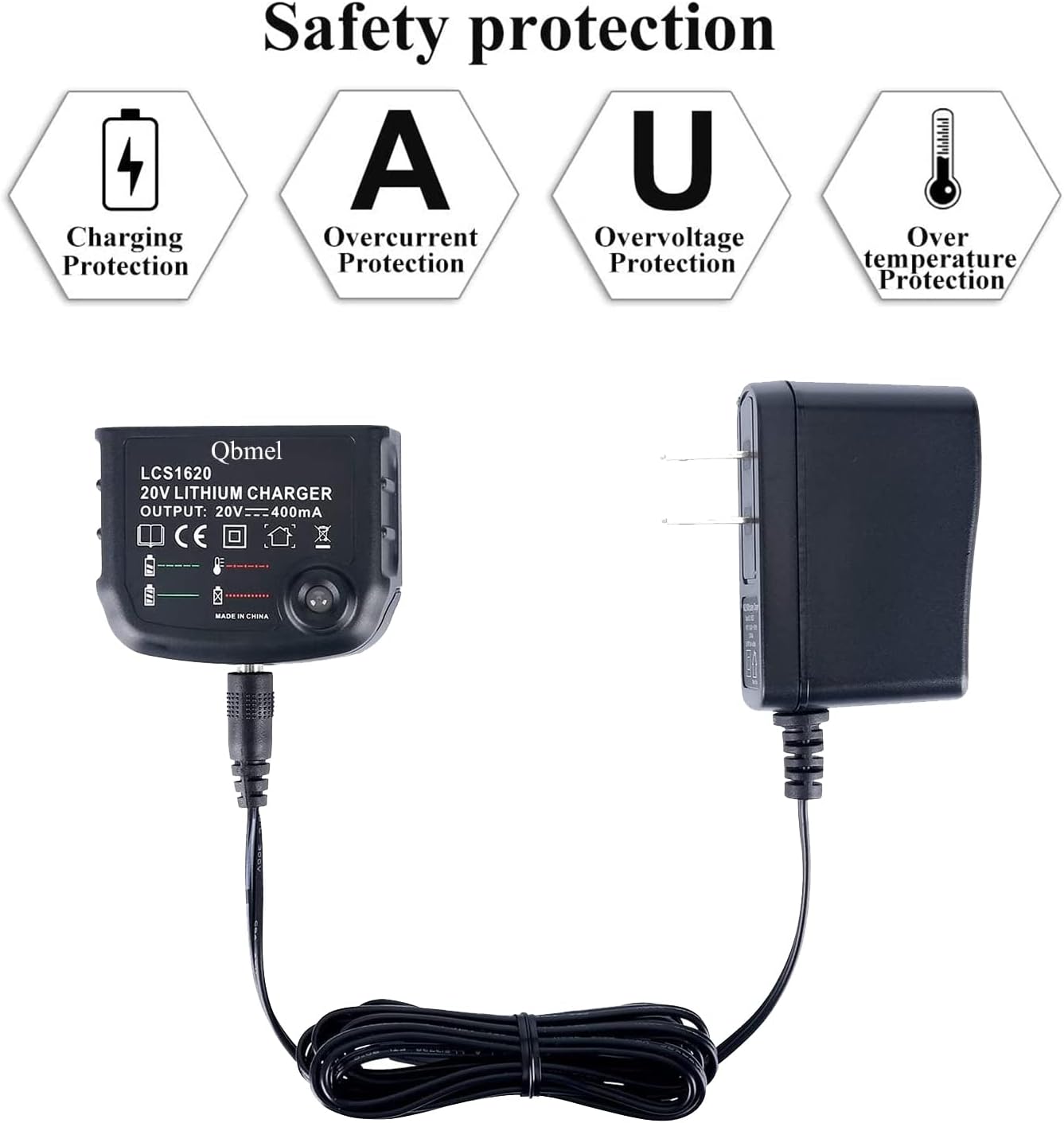 20Volt Li-Ion Battery Charger Replacement for Black+Decker LCS1620 90590282 20V MAX Lithium Ion Battery LBXR20 LBXR20-OPE LB20 LBX20 LBX4020