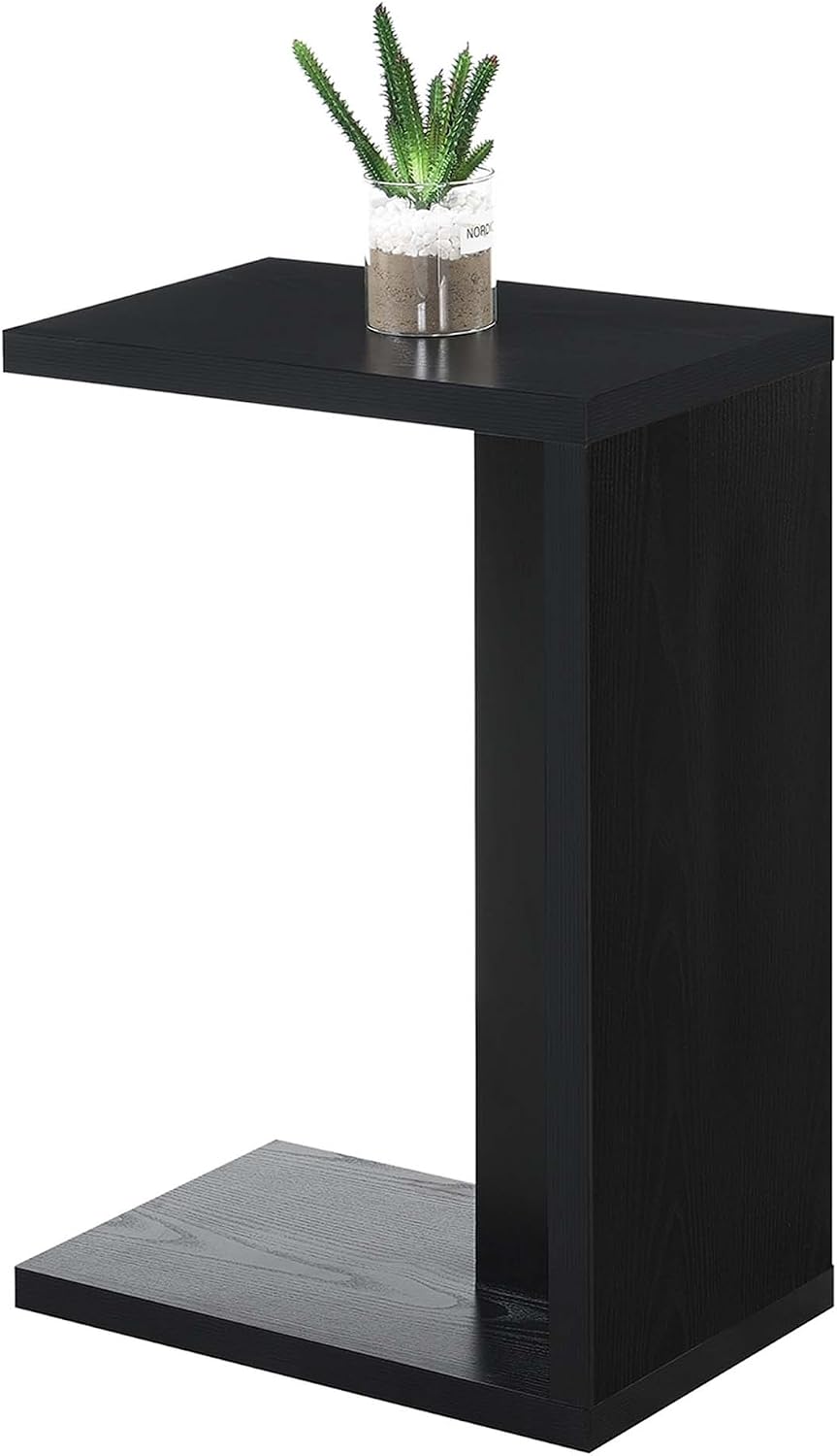 Convenience Concepts Northfield Admiral C Shaped End Table 18" - Contemporary Modern C Shaped Side Table