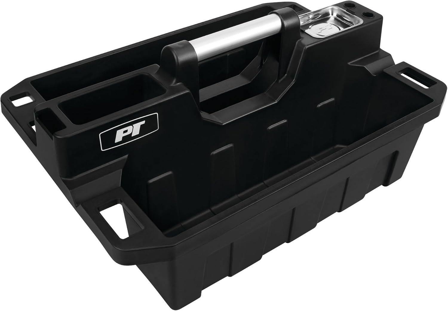 Performance Tool W54026 26 in. Steel Tool Box with Removable Tote | Heavy duty steel storage box and organizer. Recessed ergonomic comfort handle. Strong double latch with padlock eyehole