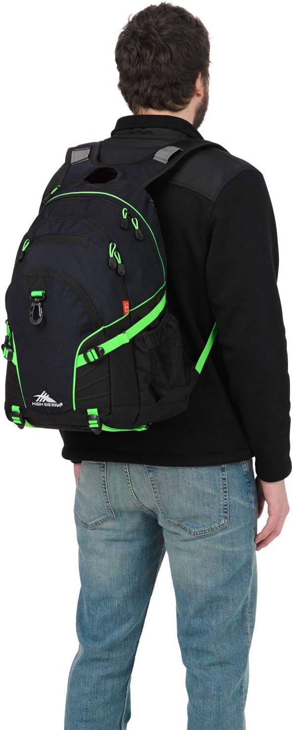 High Sierra Loop Backpack, Travel, or Work Bookbag with tablet sleeve, One Size, Urban Camo