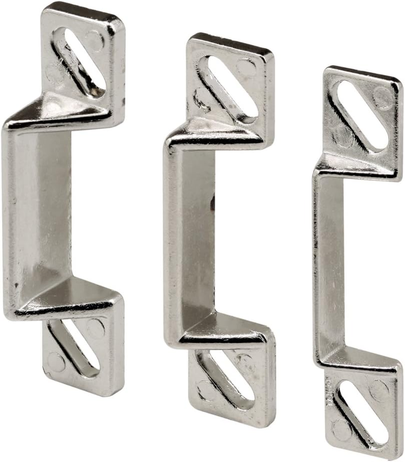 Prime-Line K 5148 1-11/16 In. Zinc Diecast Constructed Strike Plate Assortment for Use with Storm Door and Screen Door Latching Hardware (1 Set)