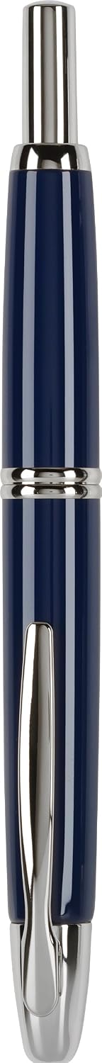 PILOT Vanishing Point Collection Refillable & Retractable Fountain Pen, Matte Black Barrel, Blue Ink, Fine Nib (60580)