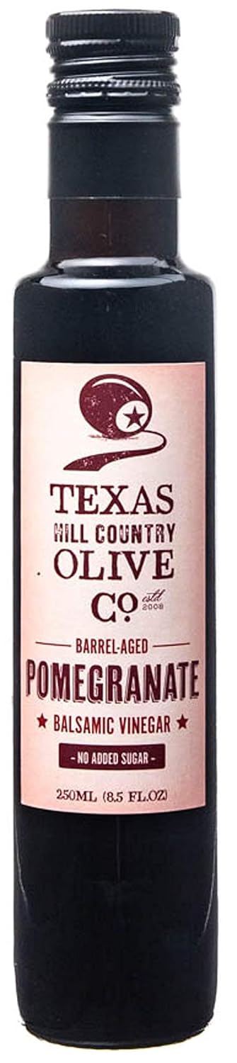 White Lemon Balsamic Vinegar - Gourmet Barrel Aged Infused Balsamic Vinegar - Great for Dressing Dipping Glazing - No Artificial Flavors or Added Sugar - Made in Texas (8.5 oz)