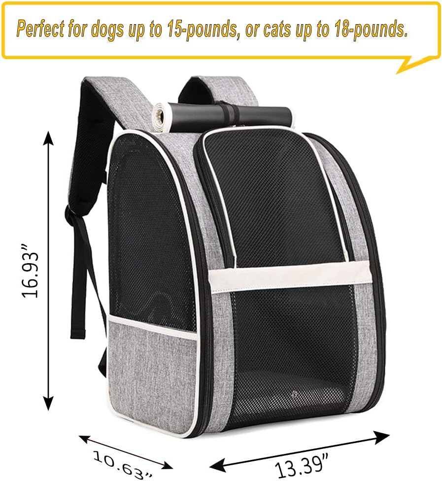 Texsens Innovative Traveler Bubble Backpack Pet Carriers for Cats and Dogs